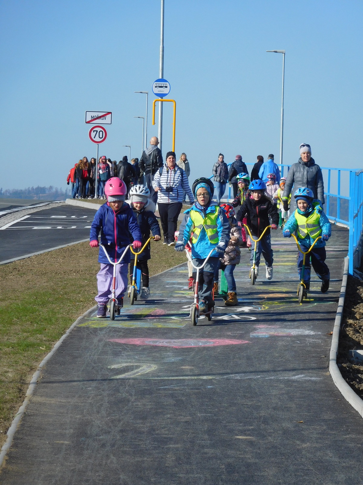 Společná stezka pro chodce a cyklisty Mořkov